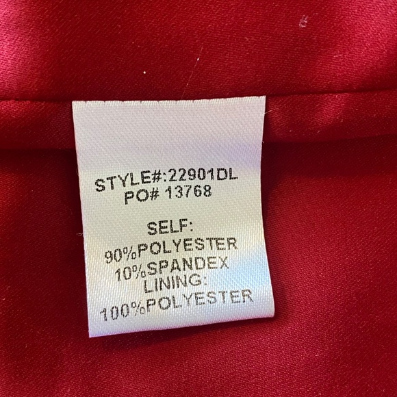 Skies Are Blue Red Faux Suede Fringe Jacket Western Boho XS - Picture 9 of 13